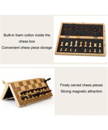 Wooden Magnetic Chess Set Wooden Set with Folding Wooden Chessboard Chess Set (Size : Xl-39cm) (XL) - Buy Online on GoSupps.com
