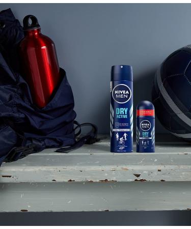 Nivea Men Dry Active Roll-On Deodorant - Fresh - 50ml - Buy Online on GoSupps.com