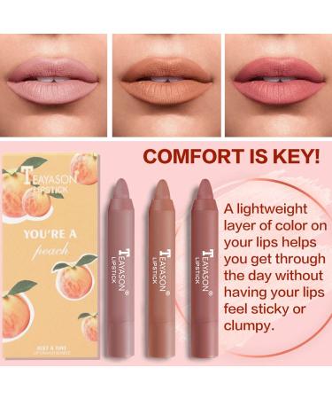 BINGBRUSH 3 Color Smooth Matte Lipstick Set - Longwear Moisturizing Lip Crayon Pack - Waterproof Velvet Lipgloss Stain - Nourishing Formula for Makeup Collection - 3 Count - Buy Online on GoSupps.com
