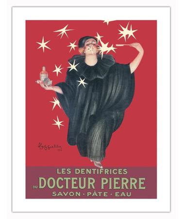 Docteur Pierre s Soap Toothpaste (Les Dentifrices Savon) - Vintage French Advertising Poster by Leonetto Cappiello c.1923 - Bamboo Fine Art 290gsm Paper (Unframed) 17x22in 17 x 22 in Premium Bamboo Paper