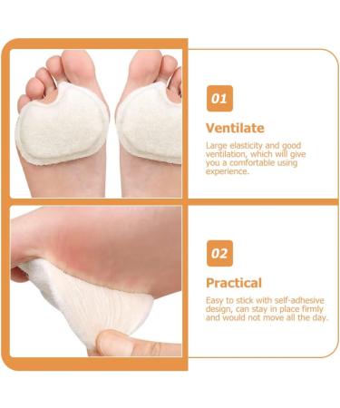 Buy Minkissy Felt Forefoot Pads - Comfortable High Heel Inserts | Portable Metatarsal Cushions for Daily Use - Buy Online on GoSupps.com
