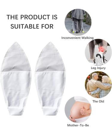 Tax Aid for Compression Stockings - Open Toe & Sock Extender for Seniors & Pregnant Women (2PCs) - Buy Online on GoSupps.com