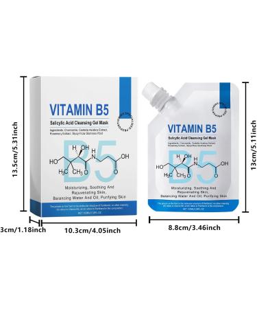 Masque en gel nettoyant l'acide salicylique la vitamine B5 - 100 ml - Masque de r paration effet multiple - Nettoie la peau en profondeur - Acide salicylique - Masque glac - Nourrit hydrate et - Buy Online on GoSupps.com