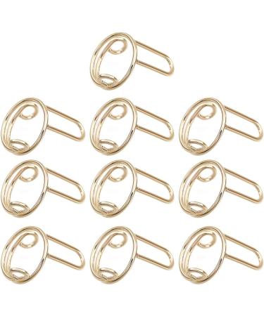 PLCPDM 10 Pack Adjustable Finger Nail Art Finger Rings Women Girl Jewelry Nail Rings Adjustable Fingertip Rings Copper Material Gold-color - Buy Online on GoSupps.com