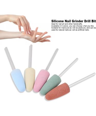 5 Nail Drill Bits Silicone Drill Bits for Nails Sets Acrylic Electric File Nail Professional Drill Bits Set Cuticle Carbide Remover Bits for Home Salon Acrylic Gel Nail Manicure Pedicure Tools - Buy Online on GoSupps.com