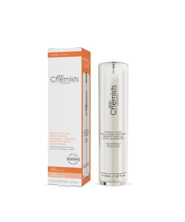 skinChemists Japanese Orange Anti-Aging Night Moisturiser 50ml | Rejuvenates and renews your skin overnight – Infused with Vitamin C, Green Tea Extract formula for a radiant glow