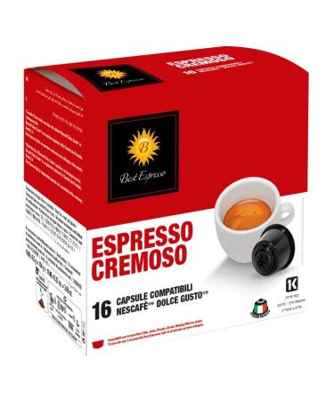 BEST ESPRESSO x48 Coffee Cremoso Capsule compatible with Dolce Gusto