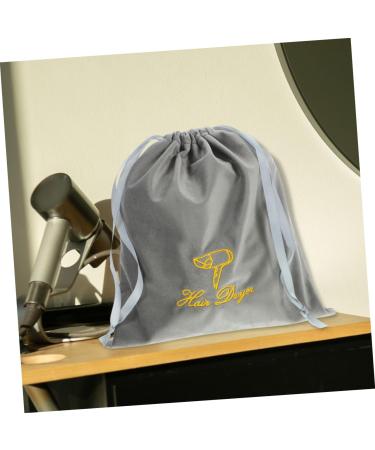 PAMINGONO 2pcs Fabric Hair Dryer Drawstring Bags Grey Hair Dryer Bags Drawstring Hair Dryer Bags 25.00X22.00X0.50CM - Buy Online on GoSupps.com
