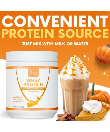 Buy My Adventure to Fit Whey Isolate Protein Powder - Low Carb Stevia Sweetened Protein for Women - 15 Servings Pumpkin Pie Flavor - Clean Protein for Muscle Growth - Buy Online on GoSupps.com