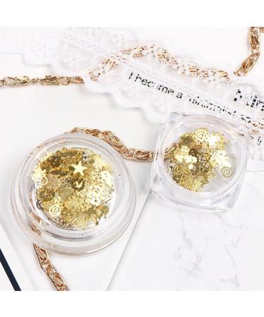 Xmas Design Ring Bell Elk Snowflake Spangles for Gel Paillettes Sequins for Nails Christmas Nail Decoration Gold Glitter Flakes Nails Sequins - Buy Online on GoSupps.com