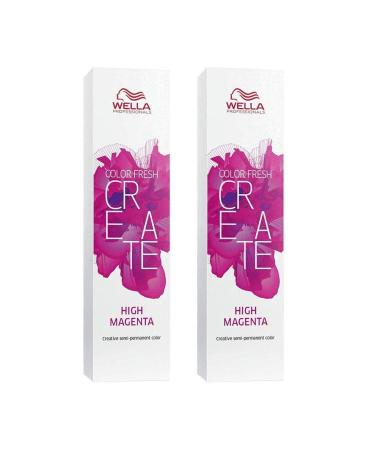 Pack of 2 Wella Color Fresh Create direct dye High Magenta 60 ml
