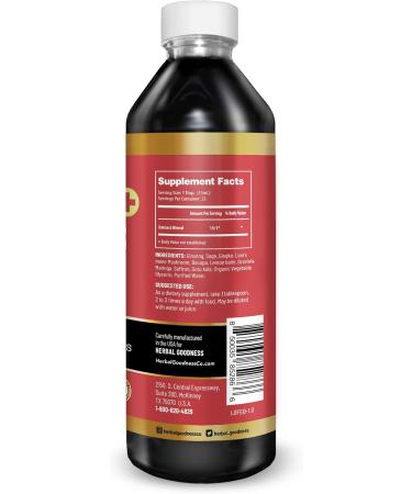 Herbal Goodness Brain and Focus - Nootropic Brain Supplement Immune System Booster Brain Health - Gingko Graviola Lion's Mane - Non-GMO Natural - 12oz - 23 Servings - Buy Online on GoSupps.com