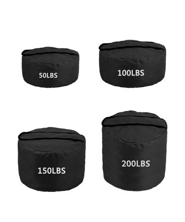 LILYPELLE Training Sandbag, Heavy Duty Workout Sandbags Fitness Weights Sand Bags for Training, Exercise, Fitness, Cross, Military Conditioning, Strength Training 200LB Black