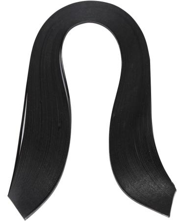 ZJchao Paper Quilling Strips Set - 600 Strips 3mm Width Pure Color Origami Paper for DIY Quilling Art and Hand Craft Decoration (Black) - Buy Online on GoSupps.com