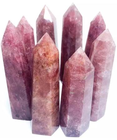 120G-200G Raw Natural Strawberry Crystals Quartz Point 1pc HOMEZHOU (Size : 1PC 160G-175G) - Buy Online on GoSupps.com
