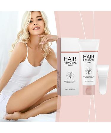  Jingmiger Facial Hair Removal Cream - 120ml Nourishing Hair Removal Cream with Spatula - Bikini Hair Removal Product For Women Face Arms Underarms Bikini Line Legs Intimate Area Care - Buy Online on GoSupps.com