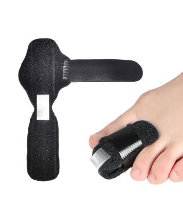 Eodkse 1PC's toe rail toe smoothing for hammer toe escaping toe to support and fix claws curved broken toes sprains for different toes black