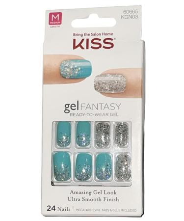 KISS Gel Fantasy Medium Length Gel Nails - KGN03 | Ready-to-Wear Nails - Buy Online on GoSupps.com
