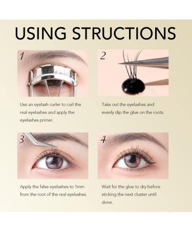 Durable DIY Cluster Lash Glue 3-4 Sec Drying | Low Humidity Eyelash Adhesive 0.1fl.oz | Gentle on Sensitive Eyes - Buy Online on GoSupps.com