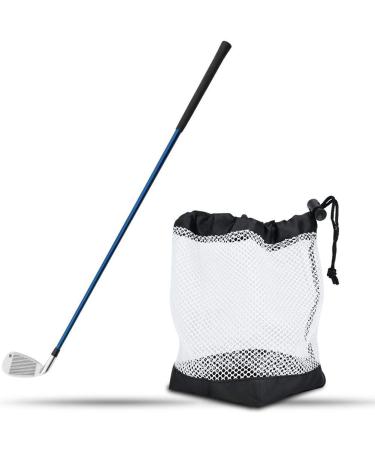 Golf Ball Bag, Nylon Mesh Golf Pouch, Golf Storage Bag Pouch with Drawstring Cord Lock Closure, Can Hold 36 Golf Balls, 1 Pack Mesh Golf Ball Bag