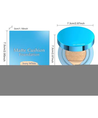 Makeup Cushion Foundation - Anti-Perspirant Matte Cushion Concealer for Women - Concealing Brightening Cream for School Travel Parties Business Trips Camping - Buy Online on GoSupps.com