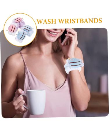 4pcs Face Wash Wristband Convenient Wrist Bands Wrist Face Wash Bands Face Washing Wristbands Comfortable Wristbands Rose Gold Ribbon Bee Suit Hair Accessories Flannel Absorb Water - Buy Online on GoSupps.com