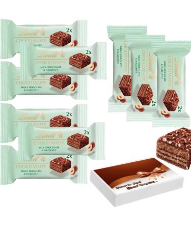 Milk Chocolate Wafer Bar With Roasted Hazelnuts 10 x 30g With Gift Box - Snack-Sized Bar
