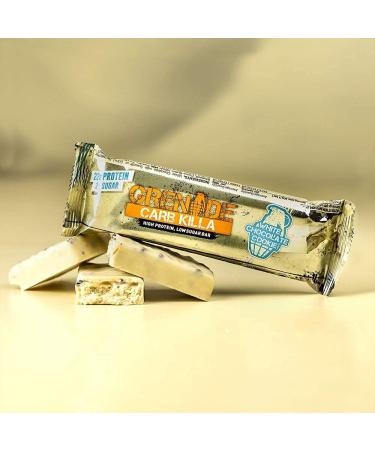 Grenade Carb Killa High Protein Candy Bar 12x60g - White Chocolate Cookie | Low Sugar Snack - Buy Online on GoSupps.com