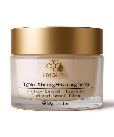 HYDR NE Night Cream for Women Firming & Tightening Face Moisturizer with Niacinamide Peptides Hyaluronic Acid & Vitamin E Hydrating Skincare for Dry Mature Skin 1.76 fl.oz