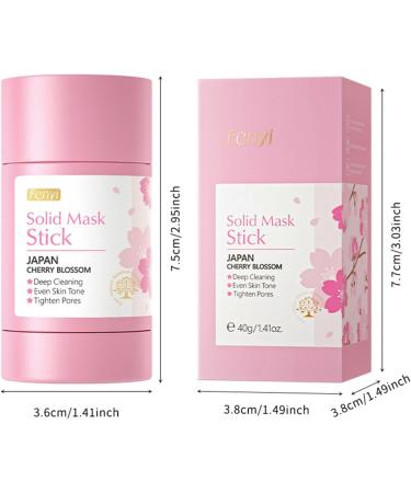 Rose Mask Stick Cleansing Mask Deep Cleansing Pores Solid Cherry Blossom Mask for Pores Shrink Suitable for All Skin Types. - Buy Online on GoSupps.com
