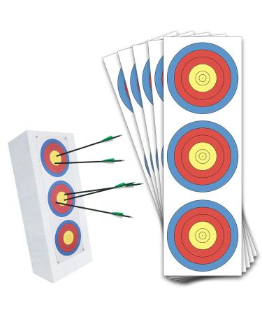 THREE ARCHERS Archery Vertical 30pcs 3 Spot Targets Recurve Bow Targets World Cup Archery Targets