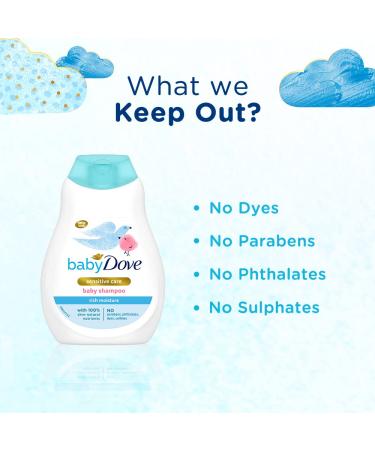 Dove Baby Rich Moisture Shampoo - 200ml | Gentle Cleansing for Soft Baby Hair - Buy Online on GoSupps.com