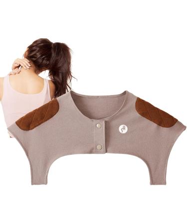 FACYNDE Warm Shoulder Wrap for Women | Comfortable Neck Wrap for Breastfeeding | Thicker Collarless Design | Safe & Cozy in Air-Conditioned Rooms - Red-Brown - Buy Online on GoSupps.com
