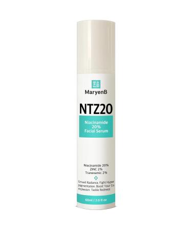 Niacinamide 20% + Zinc + Tranexamic Acid Serum - Anti-Aging Acne Relief & Pore Control | 2 Fl Oz - Shop Internationally - Buy Online on GoSupps.com