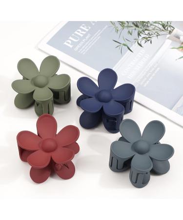 MiDoDo Hawaiian Flower Hair Clips for Women 4 Pack Flower Hair Claw Clips Plumeria Claw Clips for Thin Hair Large Claw Clips for Thick Hair Beach Tropical Hair Accessories for Girls Basic - Buy Online on GoSupps.com