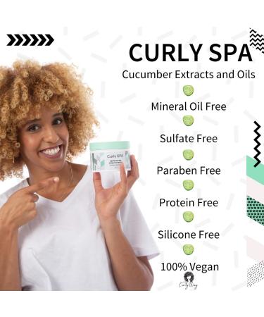 Cucumber Deep Conditioner 12oz - Enriched with Extracts & Vitamins - Spa Experience for Dry Curly Hair - Buy Online on GoSupps.com
