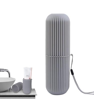 Buerfu Travel Toothbrush Case - Durable Gray Holder for Camp Travel & Business Trips - Buy Online on GoSupps.com