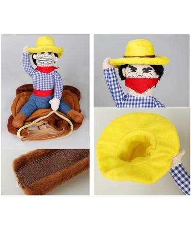NACOCO Cowboy Rider Dog Costume with Doll and Hat for Halloween - Small - Buy Online on GoSupps.com