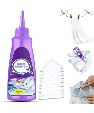 HONGJIANV Active Mold Clothing Stain Removal Agent Active Enzyme Clothing Stain Remover Active Enzyme Laundry Stain Remover - White Shirt Guardian (A-1PC)