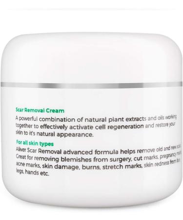 Aliver Scar Removal Cream - Stretch Mark & Acne Remover for Men & Women - Effective Treatment for Old & New Scars, Cuts, and Keloids - Buy Online on GoSupps.com