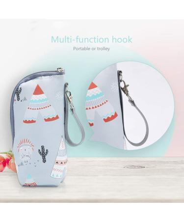 LaMure Cartoon Milk Bottle Insulation Bag - Portable Travel Warmer for Baby Feeding Bottles - Blue 22x8 cm - Pack of 1 - Buy Online on GoSupps.com