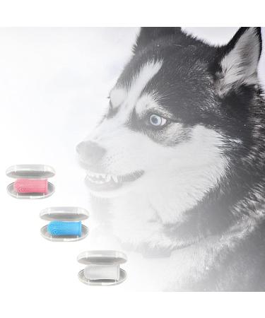3 Pieces Pet Fingerbrush Silicone Finger Toothbrush Silicone Pet Toothbrushes for Pet Cat and Dog Teeth Cleaning Blue wd2 - Buy Online on GoSupps.com