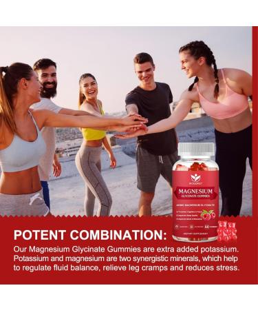 400mg Magnesium Glycinate Gummies with 200mg L-Threonate - Relaxation, Cognition, Sleep Quality - 60 Raspberry Gummies - Buy Online on GoSupps.com