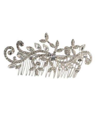 FOMIYES Hair Toppers Wedding Hair Accessories Rhinestone Hair Accessories Prom Hair Accessories Bridal Hair Accessories White Rhinestones Diamond Comb Bride