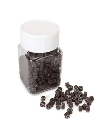 Faletony 4 in 1 Salon Microring Set - 500 Light Brown Microrings & Tools for Hair Extensions Accessories - Buy Online on GoSupps.com