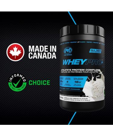PVL Pro Series Whey Pro+ | Athlete's Protein Complex | 4 Stage Complete Protein Shake (840g Vanilla Ice Cream) Vanilla Ice Cream 840g - Buy Online on GoSupps.com