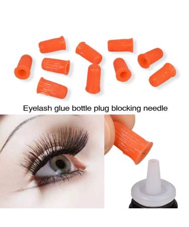 Beaupretty 100pcs Eyelash Adhesive Bottle Caps - Red Pin Tips & Glue for Eyelash Extensions | International Shipping - Buy Online on GoSupps.com