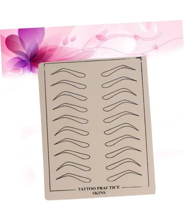 Angoily 6 Sheets Eyebrow Practice Skin Eyebrow Microblading Beauty Eye Brow Practice Skin Eyebrows 6 Pcs As Shown - Buy Online on GoSupps.com