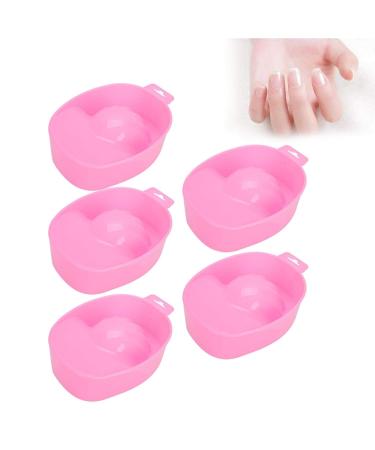 5 Piece Nail Polish Removal Bowls Set | Manicure Soaking Bowls | Nail Art Tools for Remote Spa Care - Buy Online on GoSupps.com