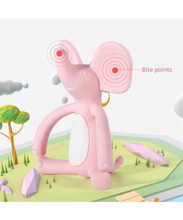 Heccei Baby Teething Ring - BPA-Free Silicone Elephant Cooling Toy for Gums | Dental Aid for 3+ Months - Blue - Buy Online on GoSupps.com